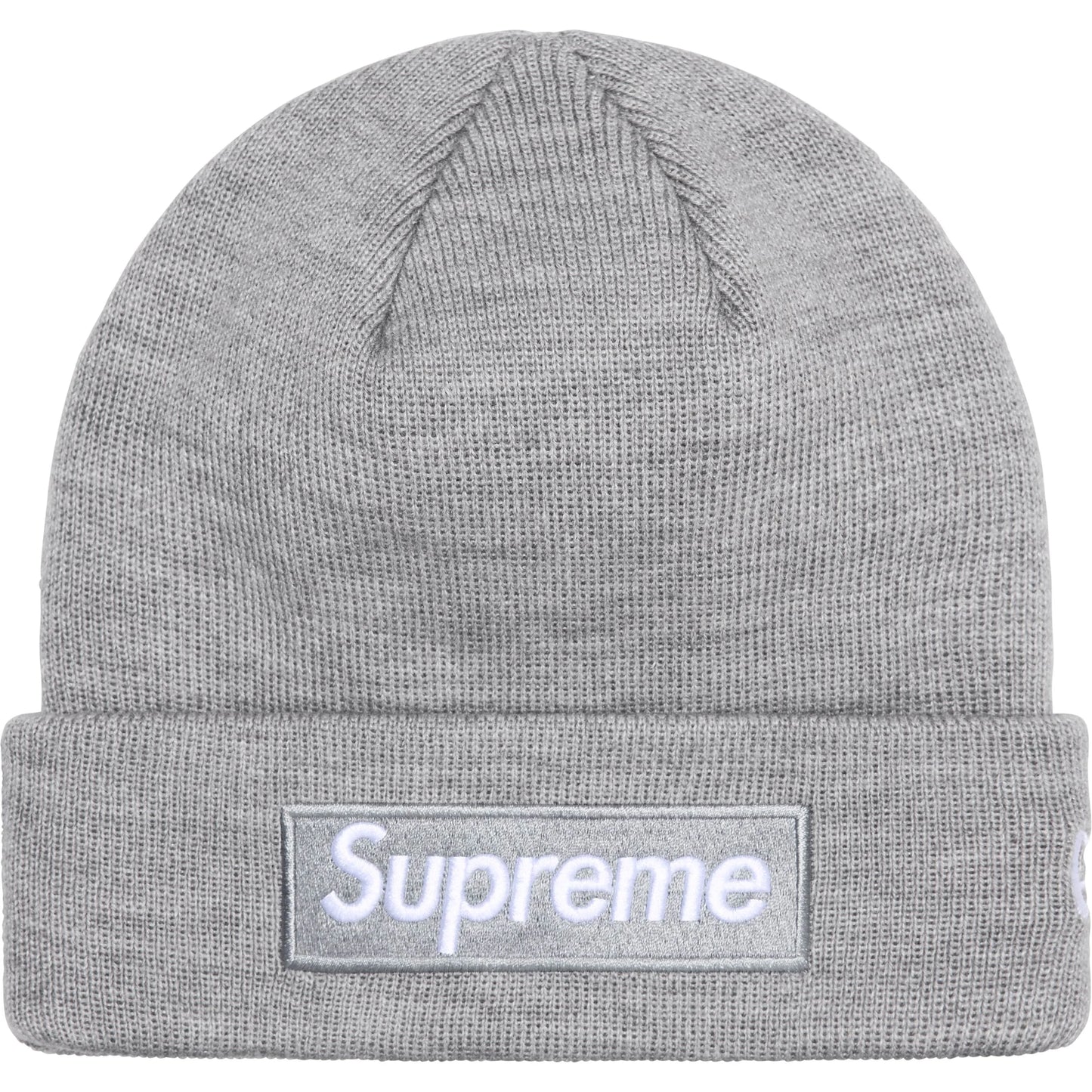 Supreme New Era Box Logo Beanie "Heather Grey"