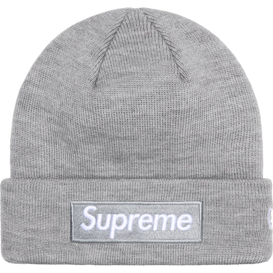 Supreme New Era Box Logo Beanie "Heather Grey"