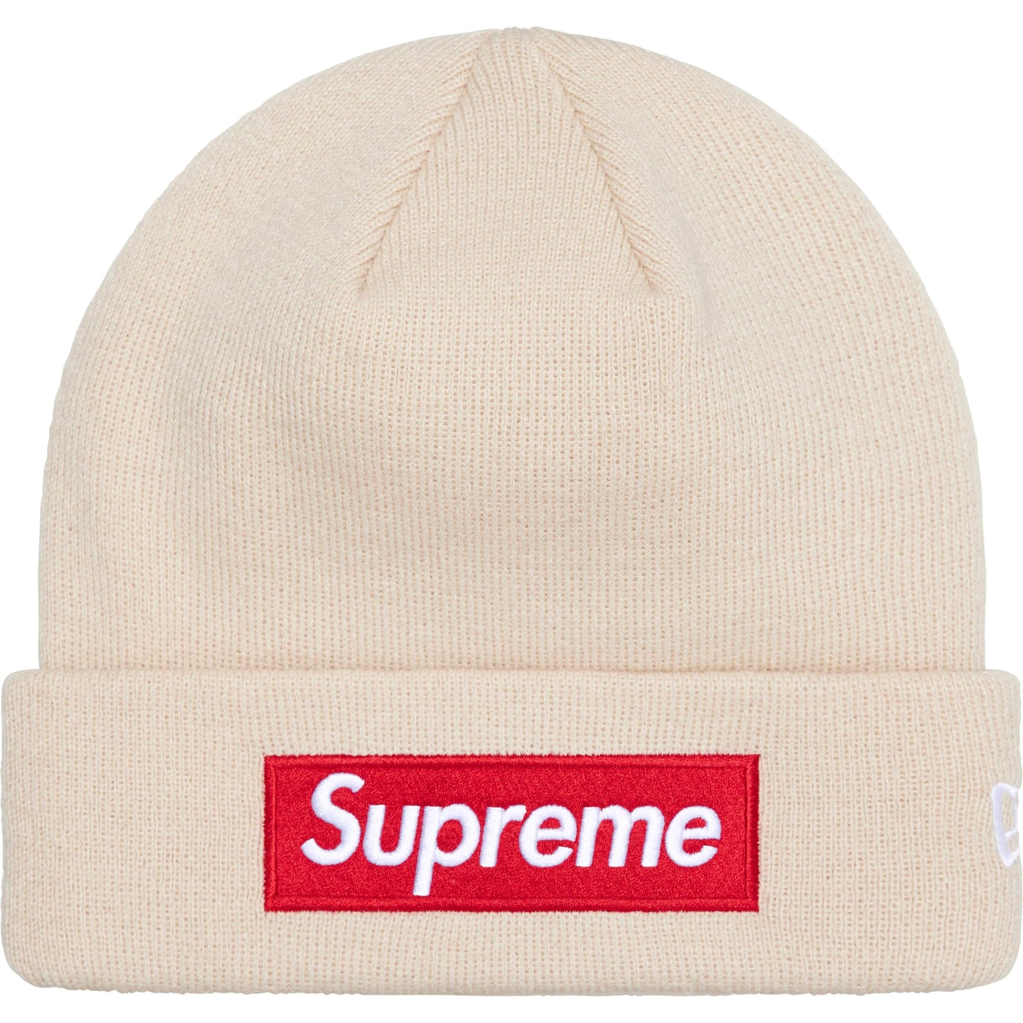 Supreme New Era Box Logo Beanie "Stone"