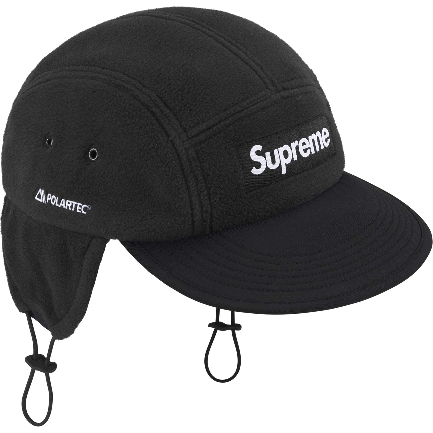 Supreme Polartec Earflap Camp Cap "Black"