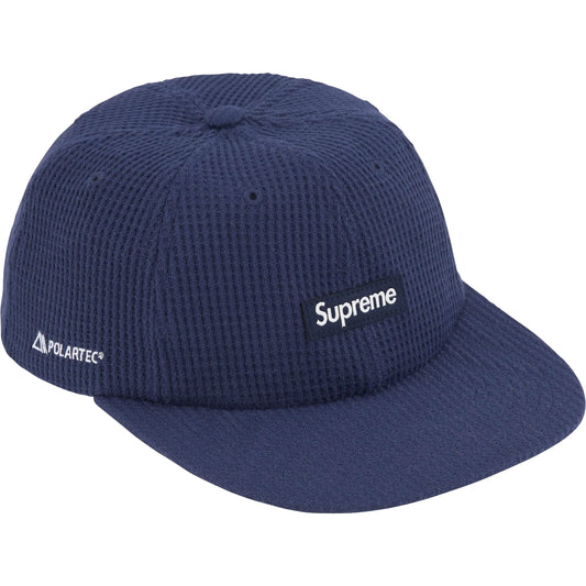 Supreme Polartec Waffle Small Box 6-Panel Cap "Navy"