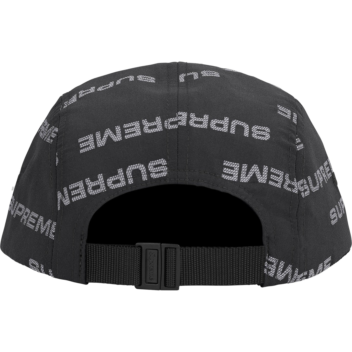 Supreme Reflective Jacquard Camp Cap "Black"