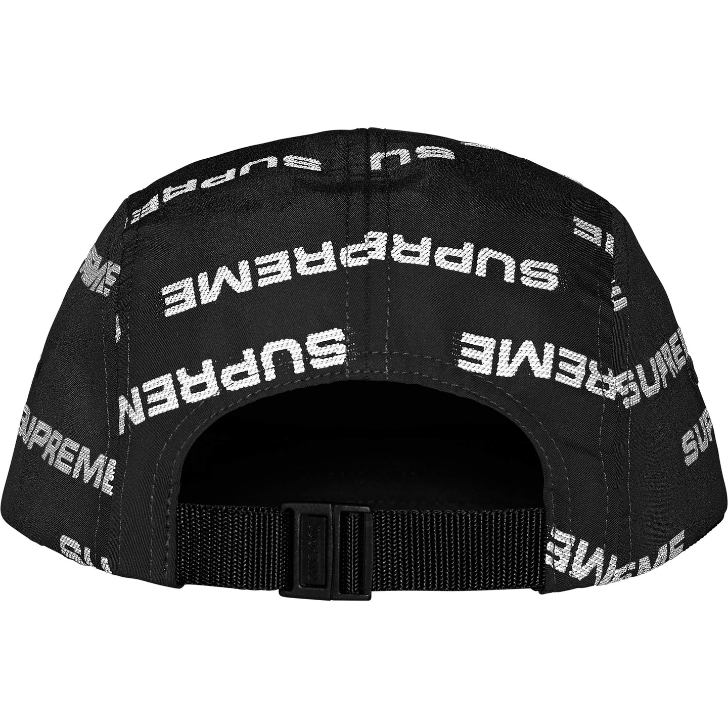 Supreme Reflective Jacquard Camp Cap "Black"