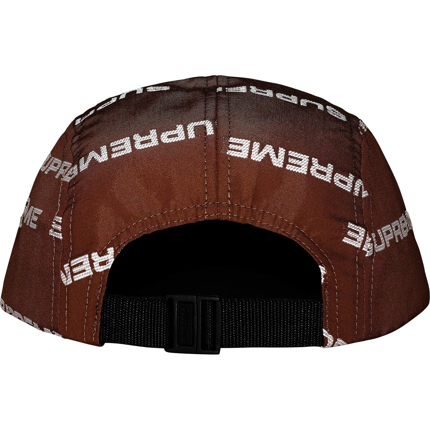 Supreme Reflective Jacquard Camp Cap "Brown"