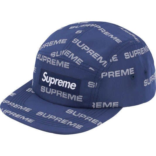 Supreme Reflective Jacquard Camp Cap "Navy"