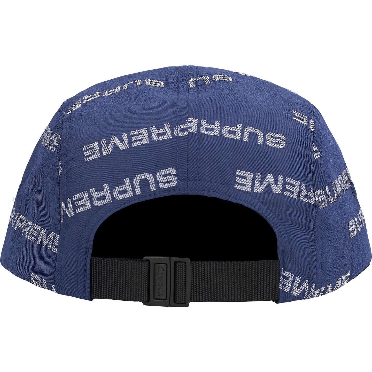 Supreme Reflective Jacquard Camp Cap "Navy"