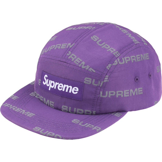 Supreme Reflective Jacquard Camp Cap "Purple"