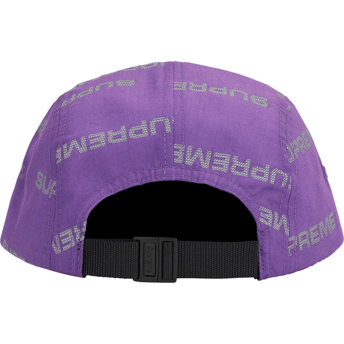 Supreme Reflective Jacquard Camp Cap "Purple"