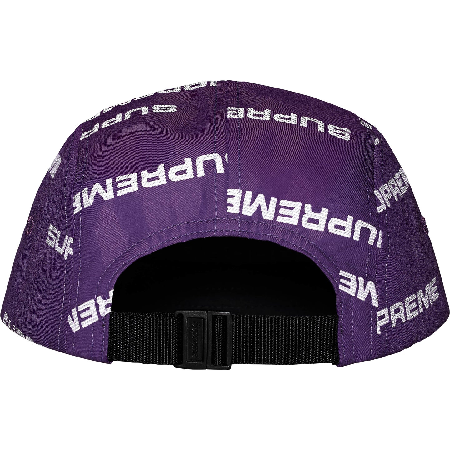 Supreme Reflective Jacquard Camp Cap "Purple"