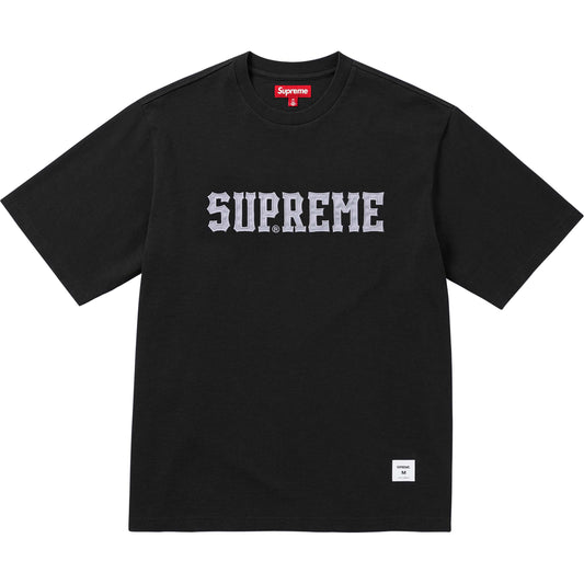 Supreme Twill Applique S/S Top "Black"