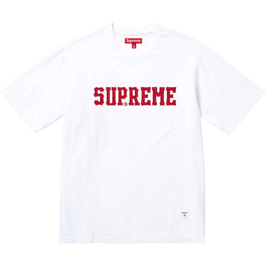 Supreme Twill Applique S/S Top "White"