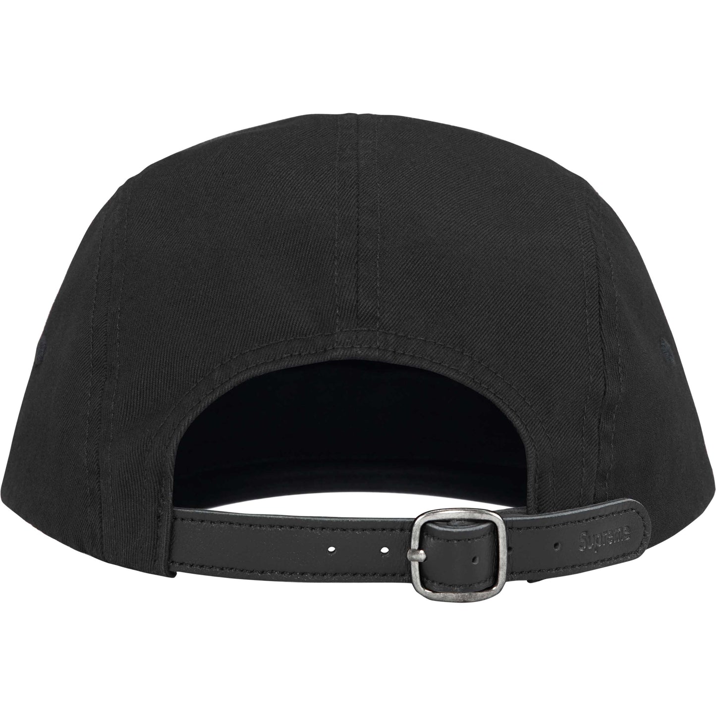 Supreme Washed Chino Twill Camp Cap "Black"