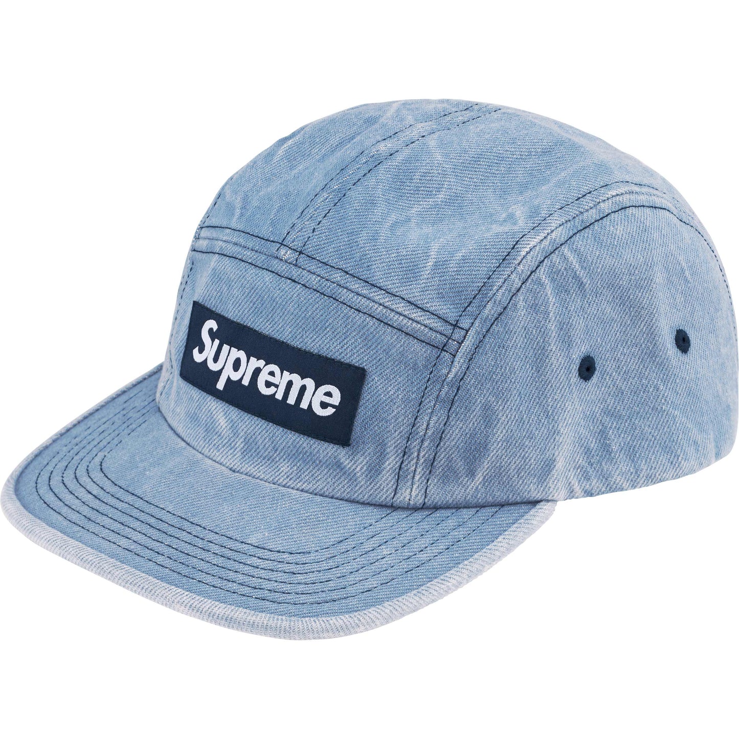 Supreme Washed Chino Twill Camp Cap "Denim"