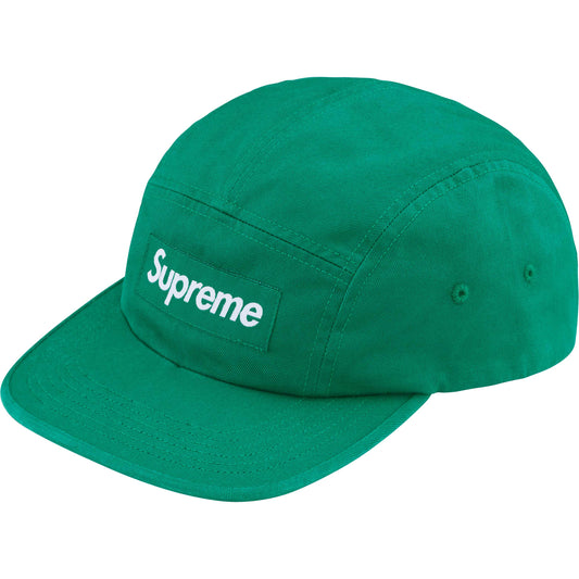 Supreme Washed Chino Twill Camp Cap "Green"