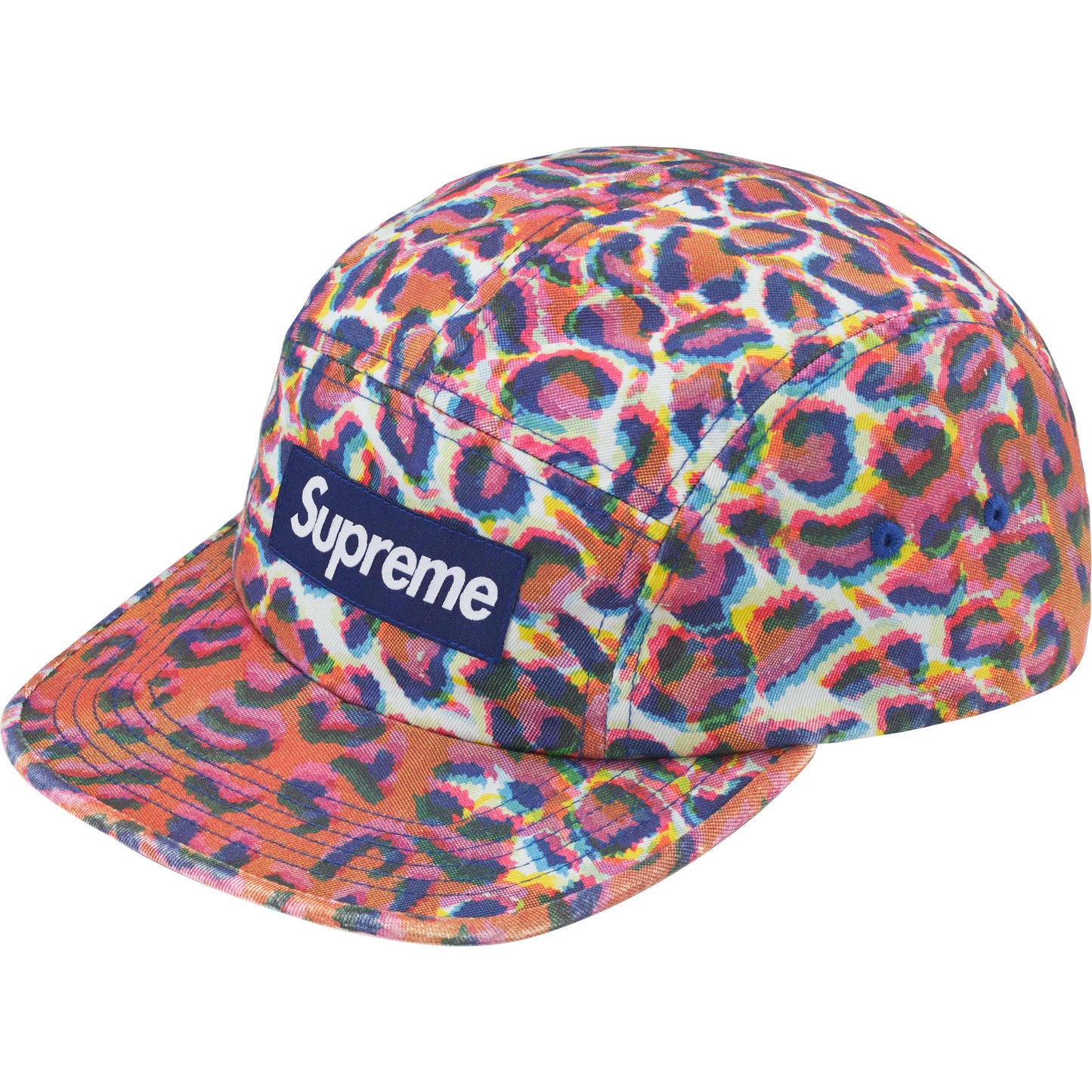 Supreme Washed Chino Twill Camp Cap "Leopard"