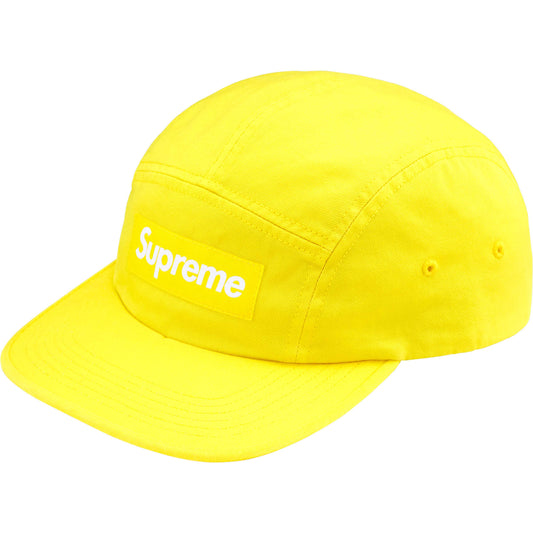 Supreme Washed Chino Twill Camp Cap "Yellow"