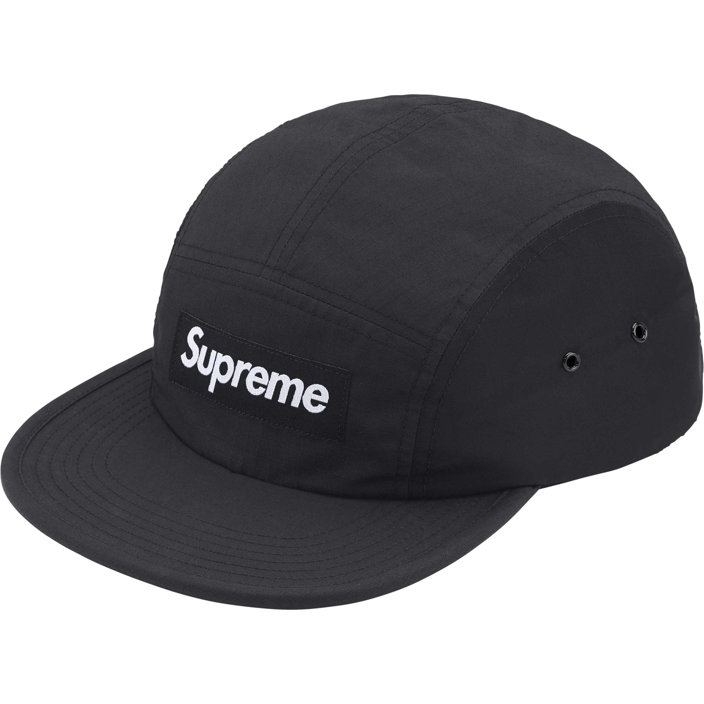 Supreme Waxed Ripstop Camp Cap "Black"