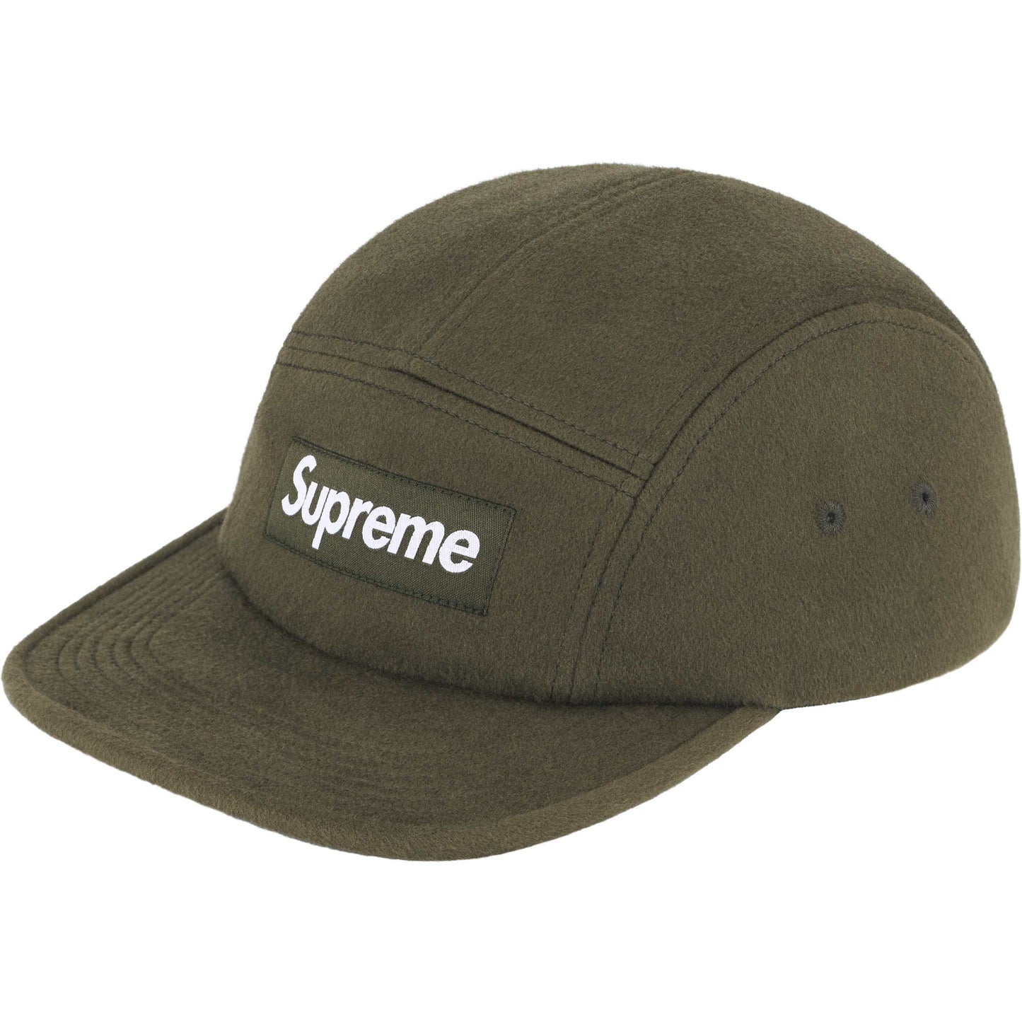 Supreme Wool Camp Cap "Dark Olive"