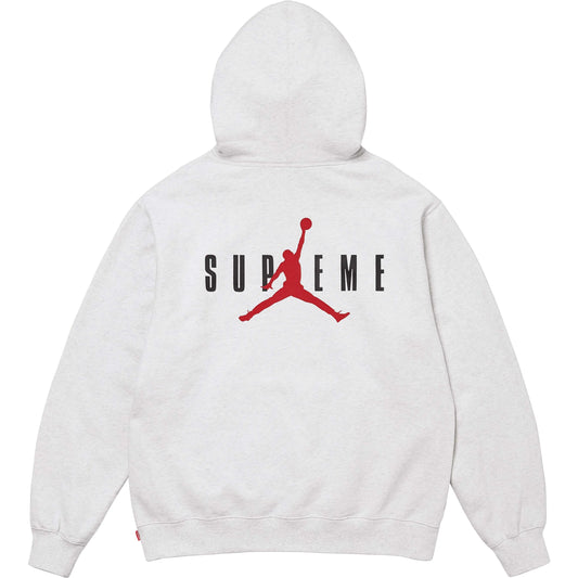 Supreme x Jordan Hooded Sweatshirt "Ash Grey"