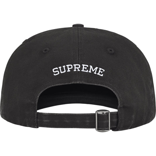 Supreme Pigment Coated 2-Tone S Logo 6-Panel "Black"