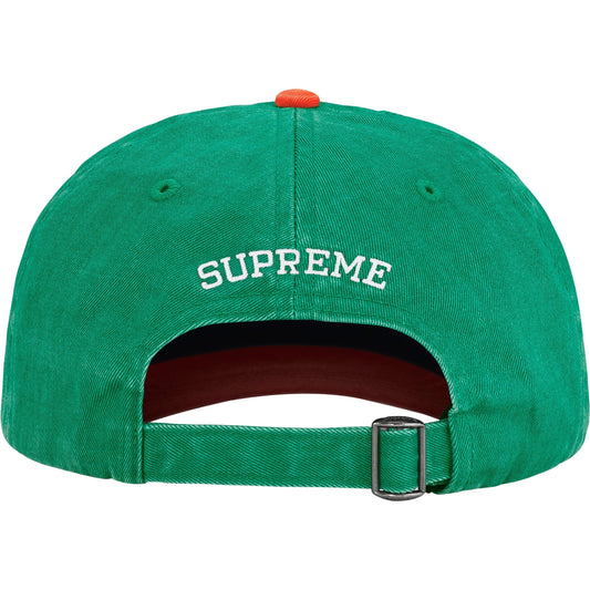 Supreme Pigment Coated 2-Tone S Logo 6-Panel "Green"