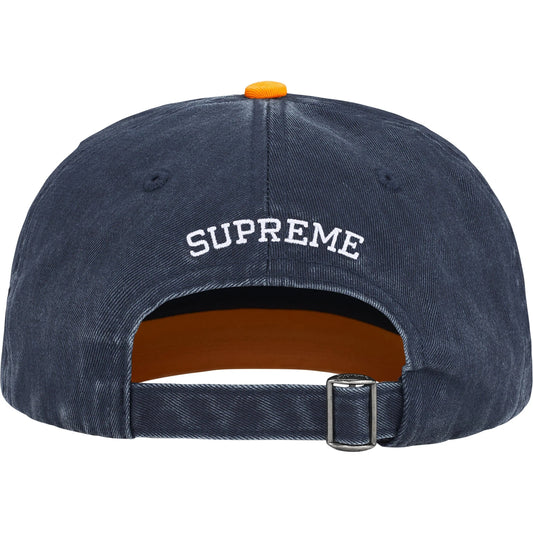 Supreme Pigment Coated 2-Tone S Logo 6-Panel "Navy"