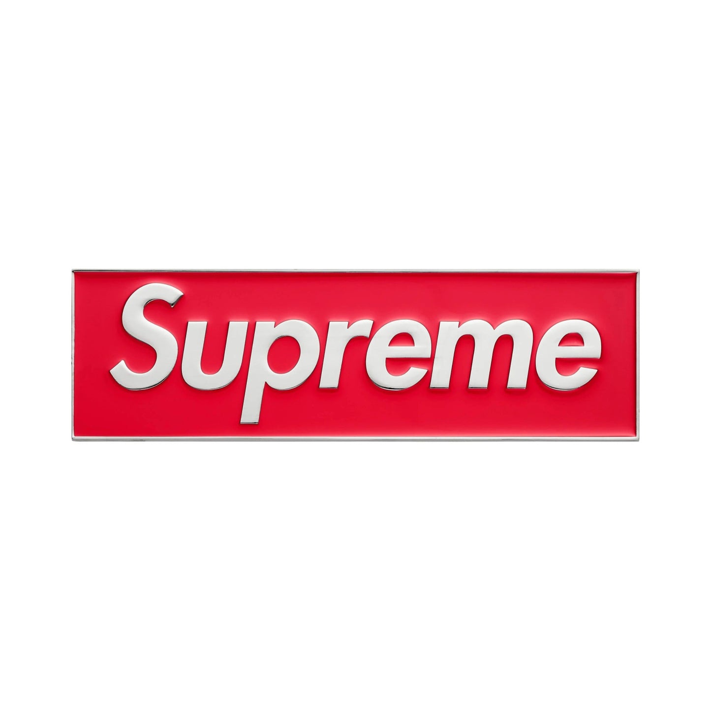 Supreme Box Logo Car Emblem "Red"