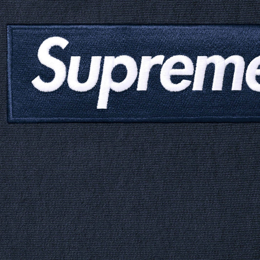 Supreme Box Logo Hooded Sweatshirt "Navy"