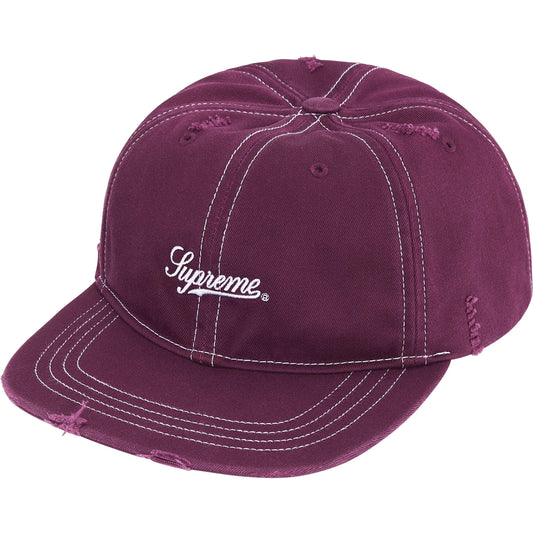 Supreme Distressed Script 6-Panel "Dark Purple"