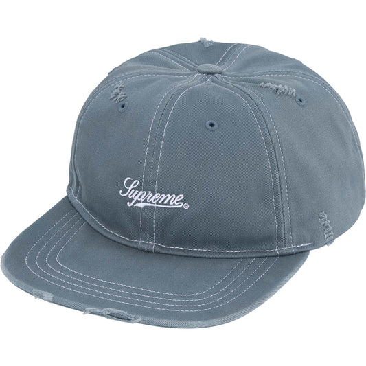 Supreme Distressed Script 6-Panel "Slate"