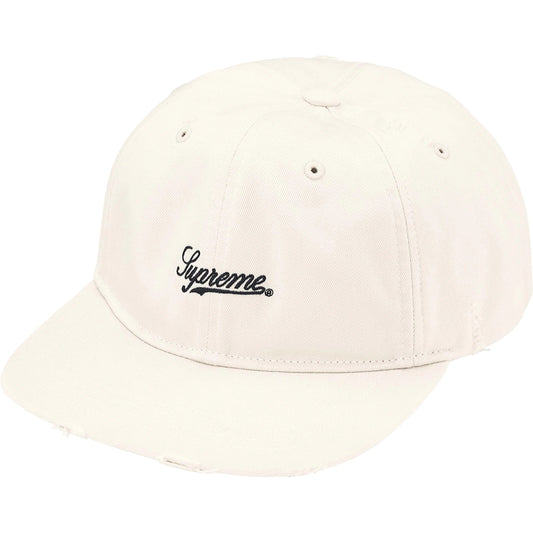 Supreme Distressed Script 6-Panel "Stone"