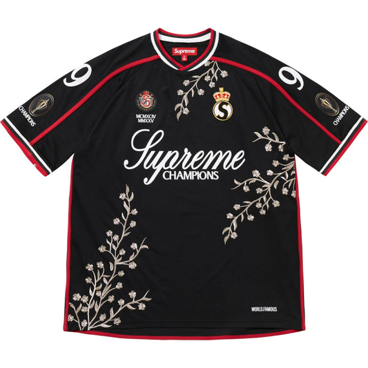Supreme Floral Soccer Jersey "Black"