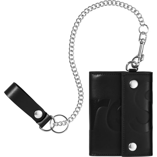 Supreme Leather Chain Wallet "Black"