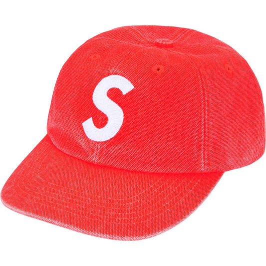 Supreme Pigment Coated Canvas S Logo 6-Panel "Bright Orange"