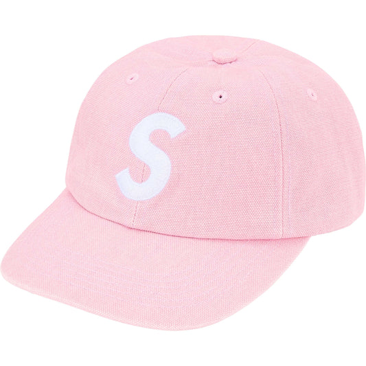 Supreme Pigment Coated Canvas S Logo 6-Panel "Light Pink"