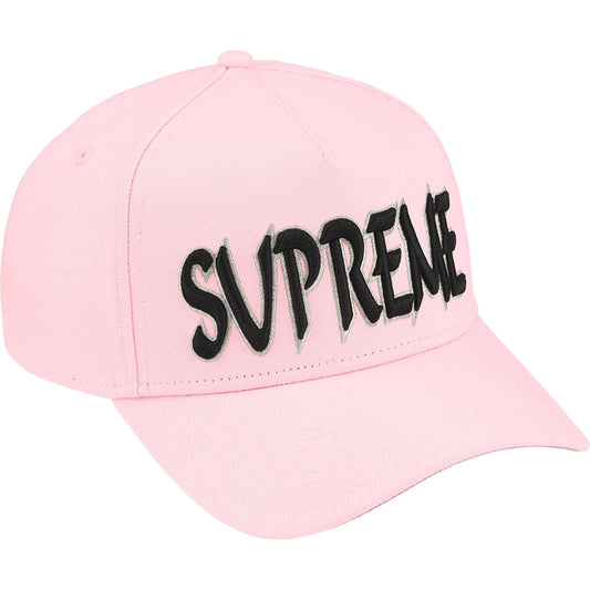 Supreme Sharp Spellout Adjustable New Era "Light Pink"