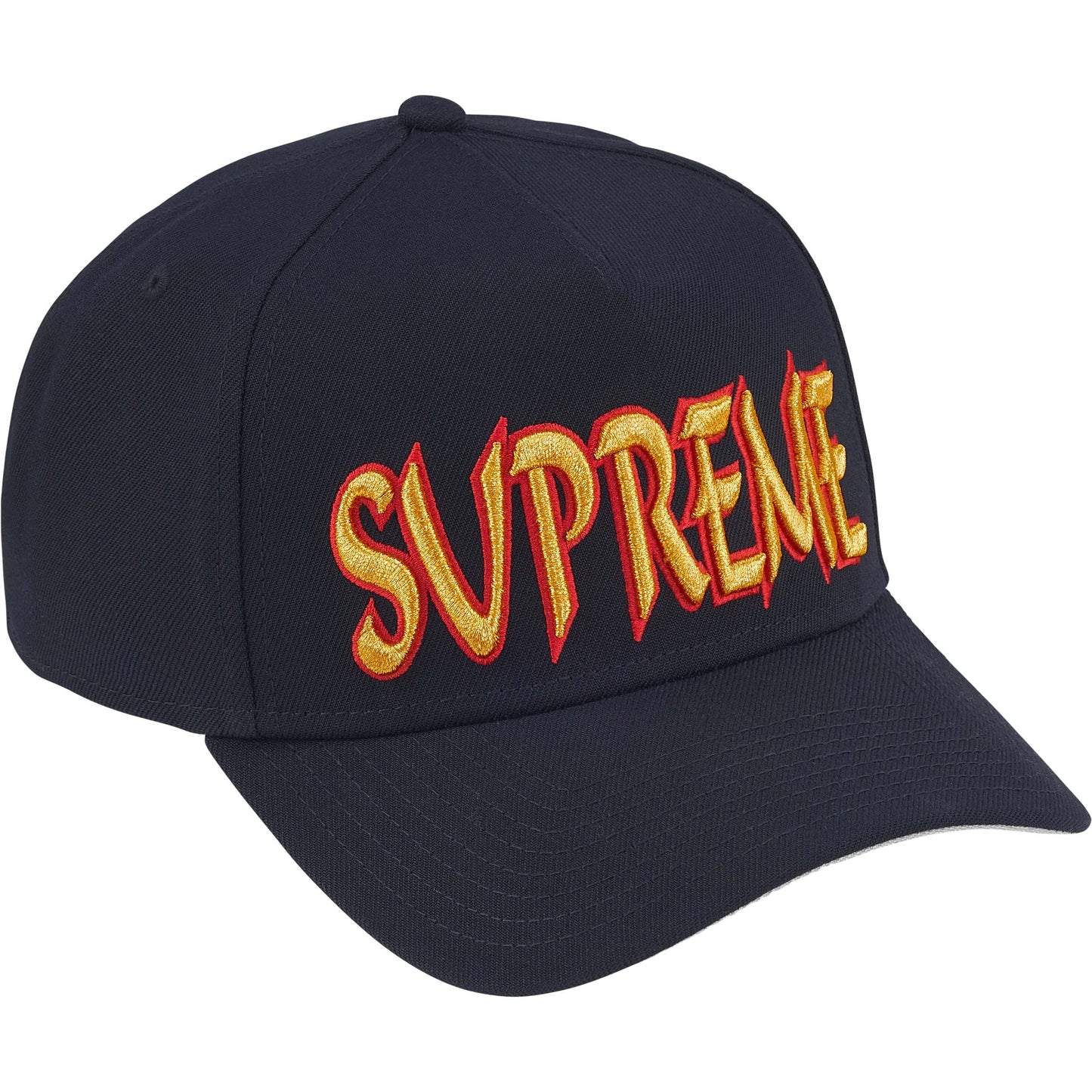 Supreme Sharp Spellout Adjustable New Era "Navy"