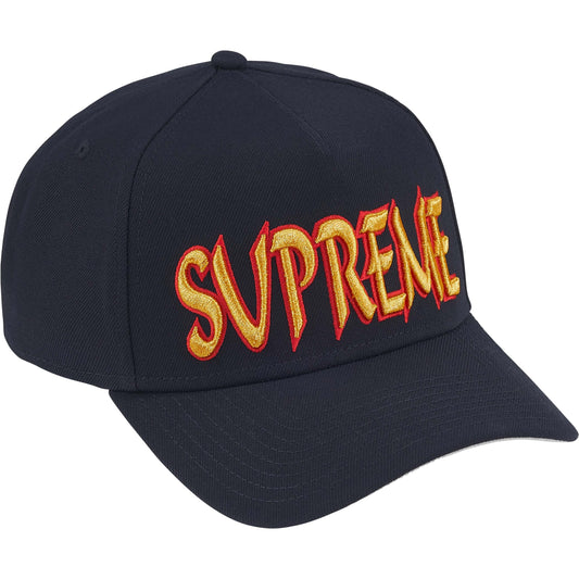 Supreme Sharp Spellout Adjustable New Era "Navy"