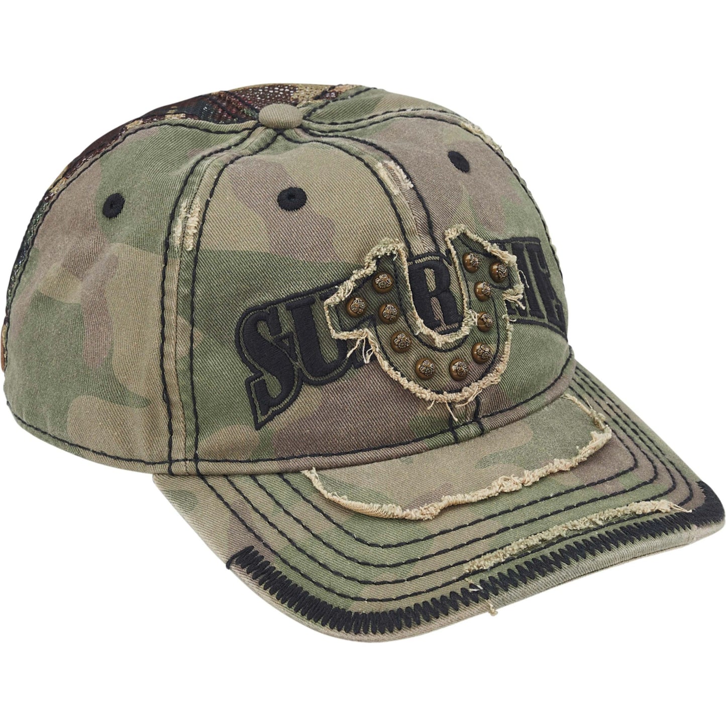 Supreme True Religion Mesh Back 6-Panel "Olive Camo"