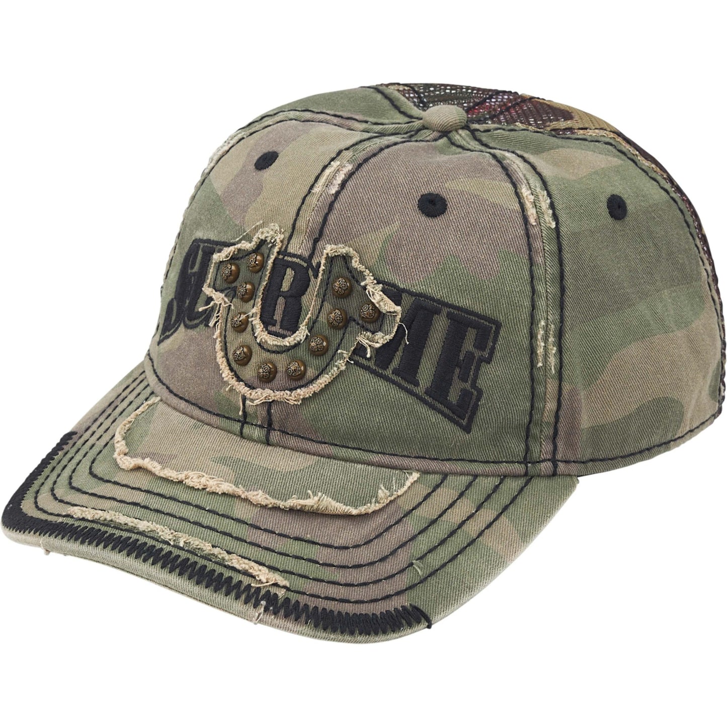 Supreme True Religion Mesh Back 6-Panel "Olive Camo"