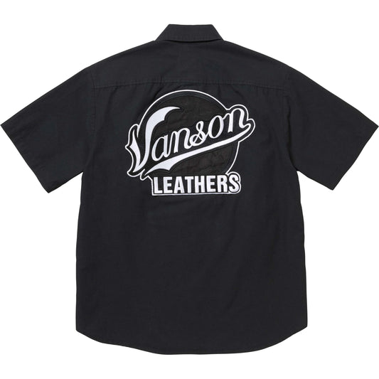Supreme Vanson Leathers S/S Work Shirt "Black"