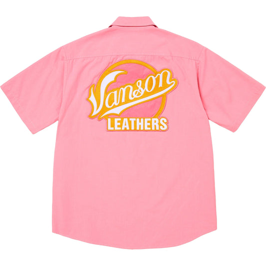 Supreme Vanson Leathers S/S Work Shirt "Pink"