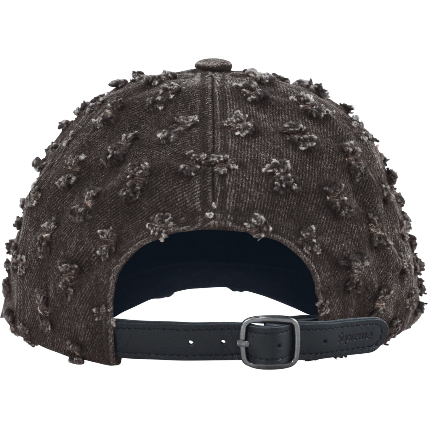 Supreme Hole Punch Rhinestone Denim 6-Panel "Black"