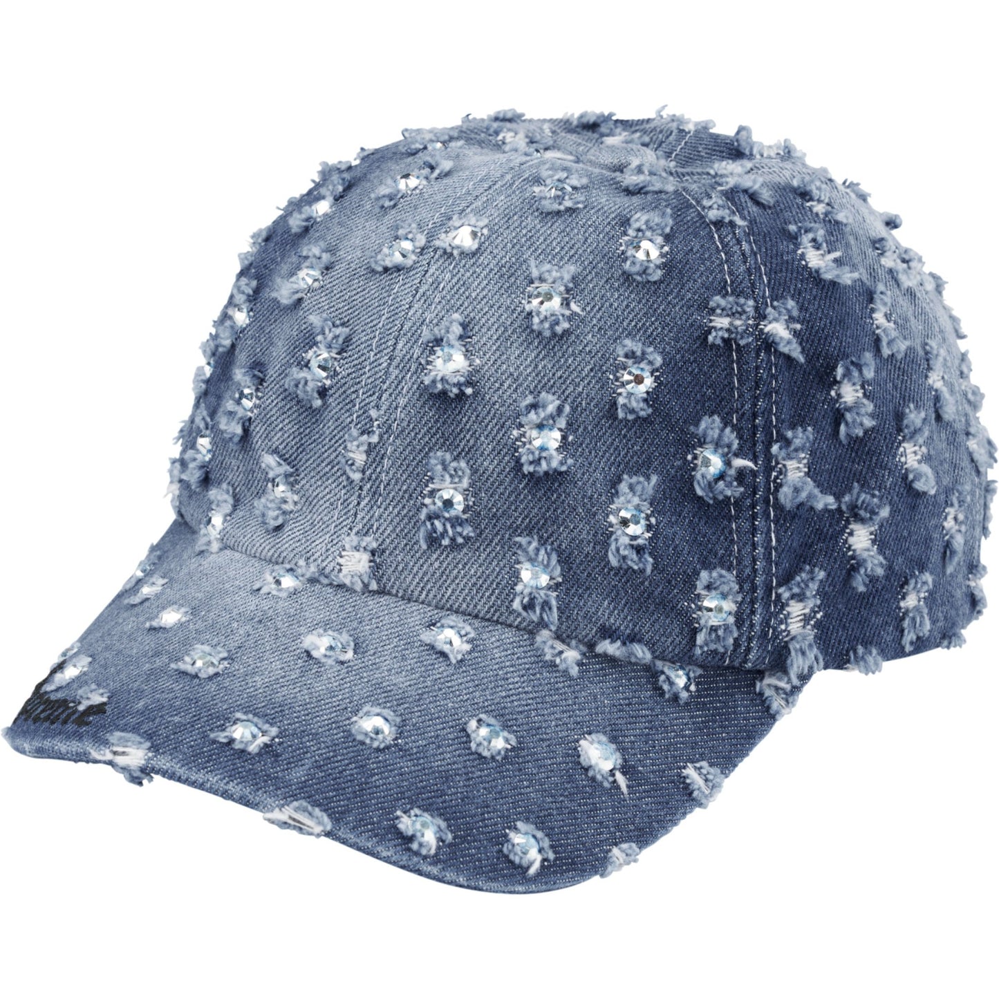 Supreme Hole Punch Rhinestone Denim 6-Panel "Washed Indigo"