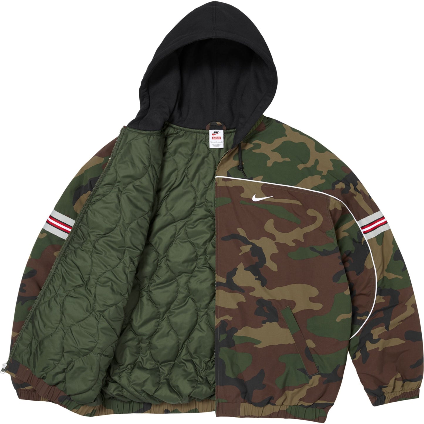 Supreme Nike Nylon Hooded Jacket "Woodland Camo"