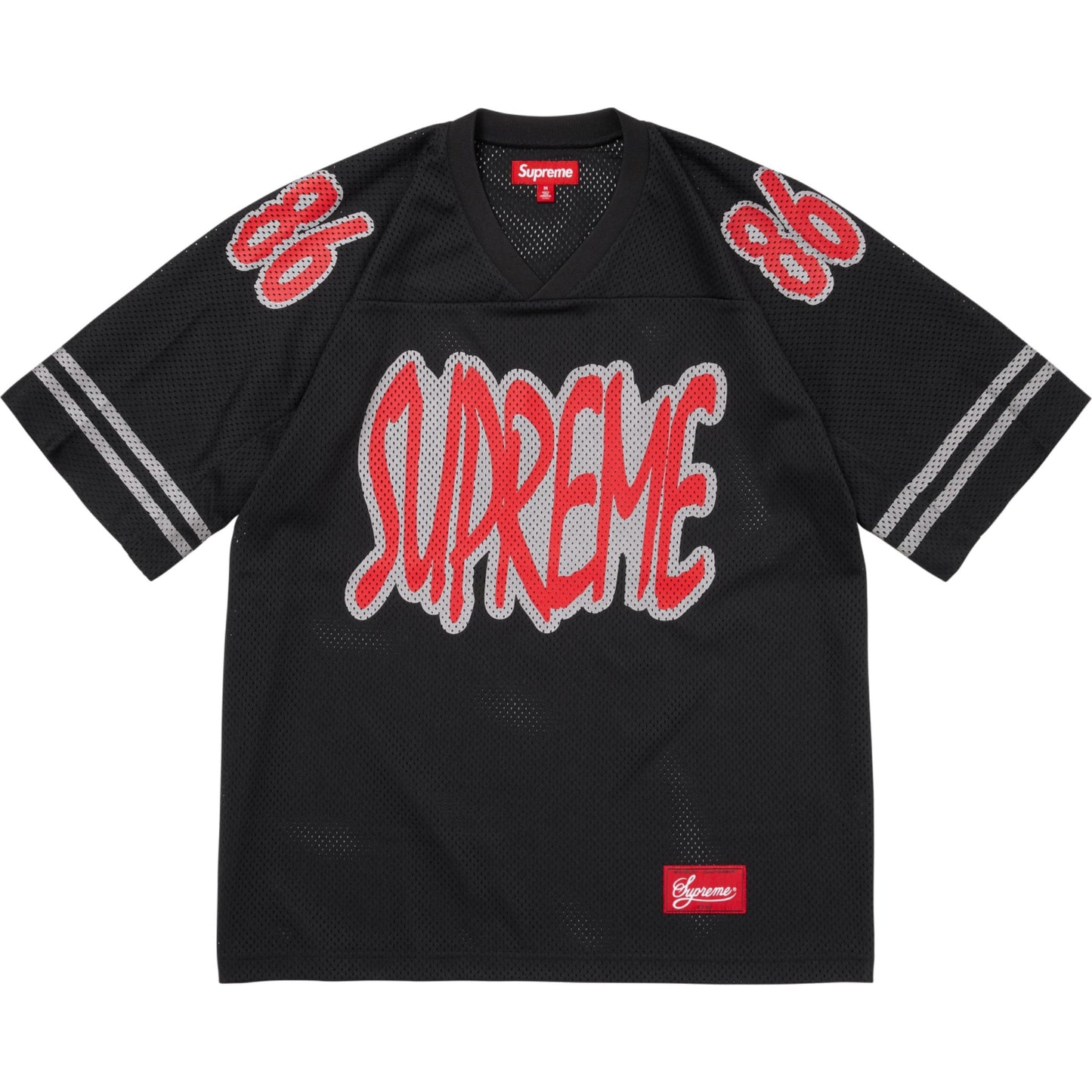 Supreme Reflective Football Jersey "Black"