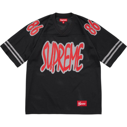Supreme Reflective Football Jersey "Black"