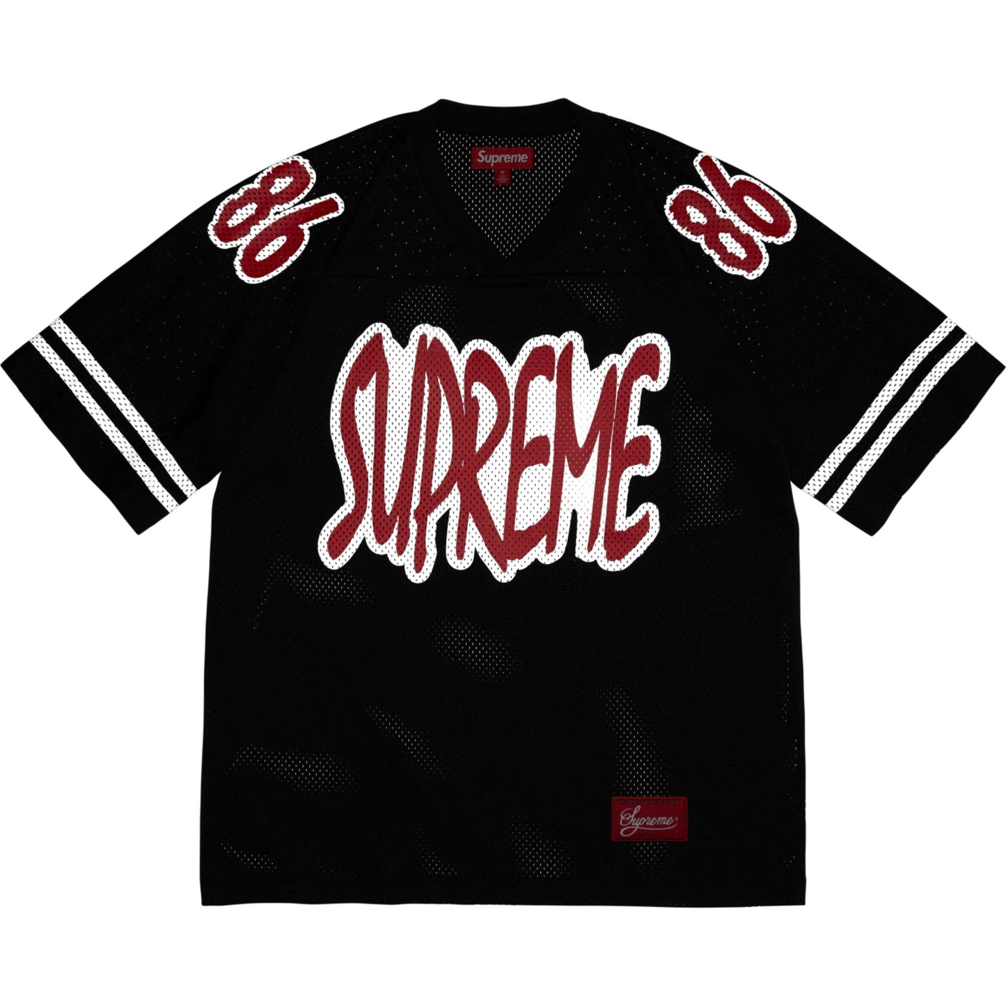 Supreme Reflective Football Jersey "Black"