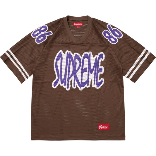 Supreme Reflective Football Jersey "Brown"