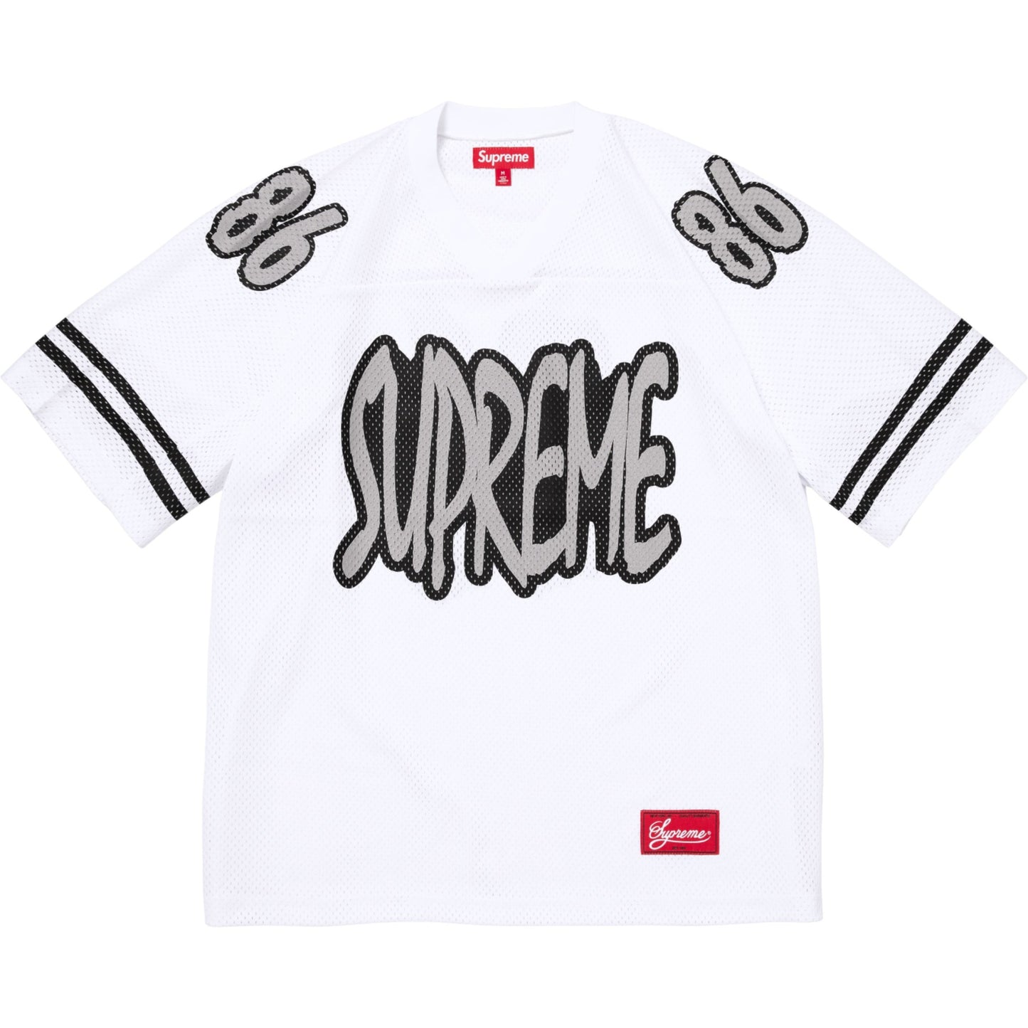 Supreme Reflective Football Jersey "White"